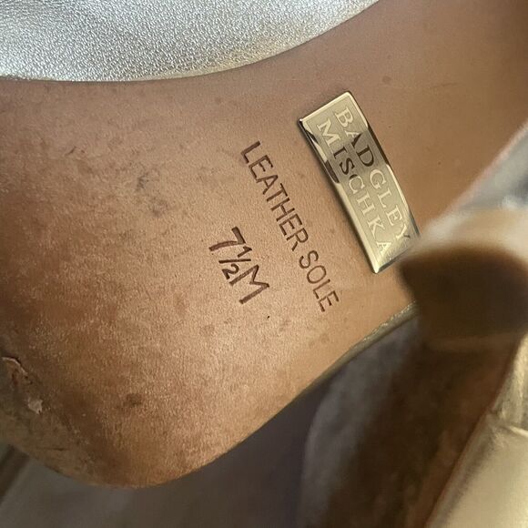 badgley mischka lissa jeweled peep toe heels Size 7.5 - Picture 9 of 9